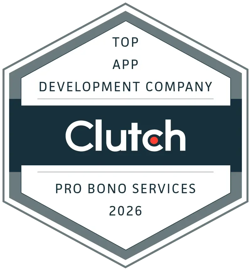 Top clutch app development company pro bono services 2026