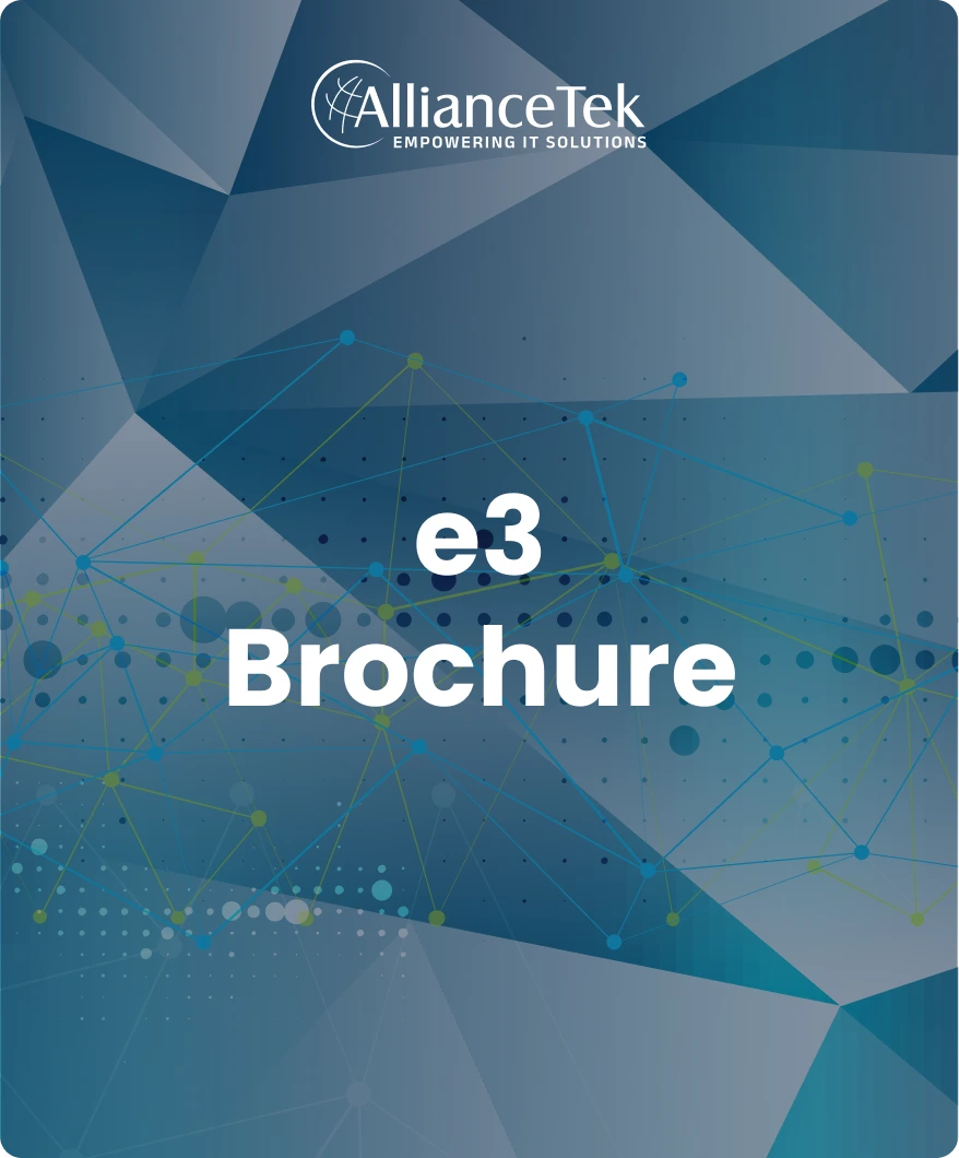 e3 Brochure cover