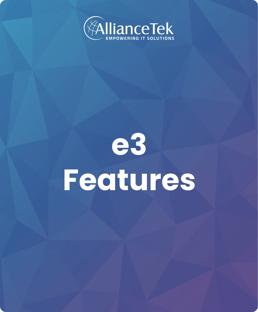 e3 Features cover